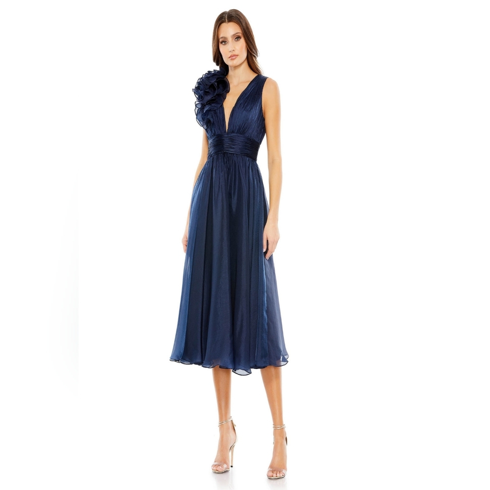 Elegant Navy Blue Evening Dress